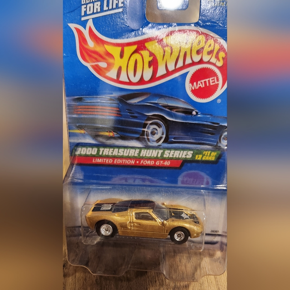 Hot Wheels Gold Ford GT-40 Limited Edition Toy Car